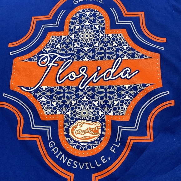 Pressbox Blue Florida Gators Long Sleeve Shirt WO SIZE XL DESIGN ON BACK CLEAN - Picture 4 of 10